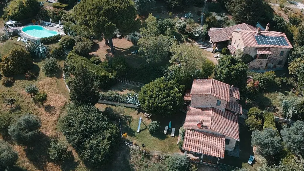 The Casaletto from above, with the pool in the background